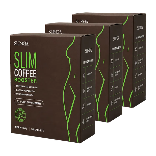 Slimqa Slim Coffee Booster carton with 30 sachets
