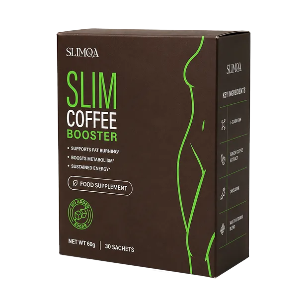 Slimqa Slim Coffee Booster carton with 30 sachets